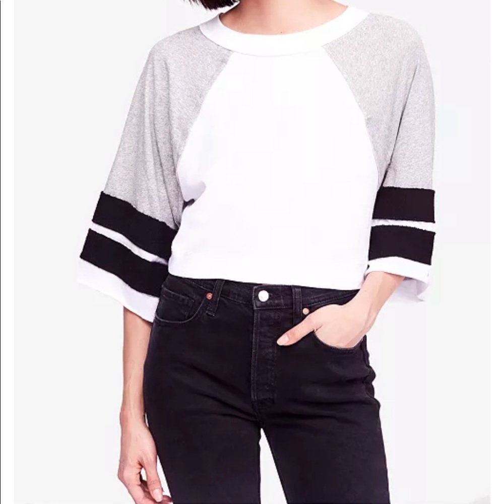 Free People Apres Ski Cotton Open-Back T-Shirt